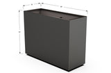 Aluminum Rectangular Planter – 36" H