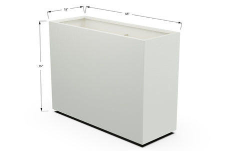 Aluminum Rectangular Planter – 36" Height - Plantercraft