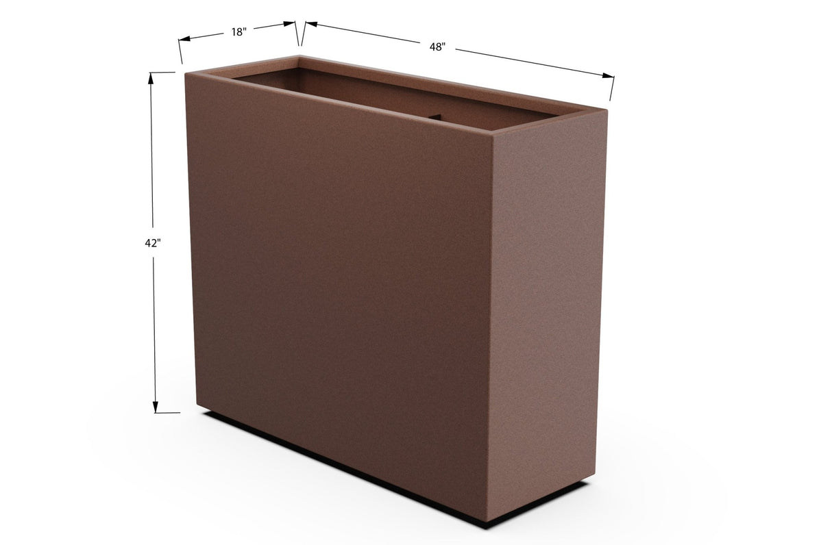 Aluminum Rectangular Planter - Plantercraft
