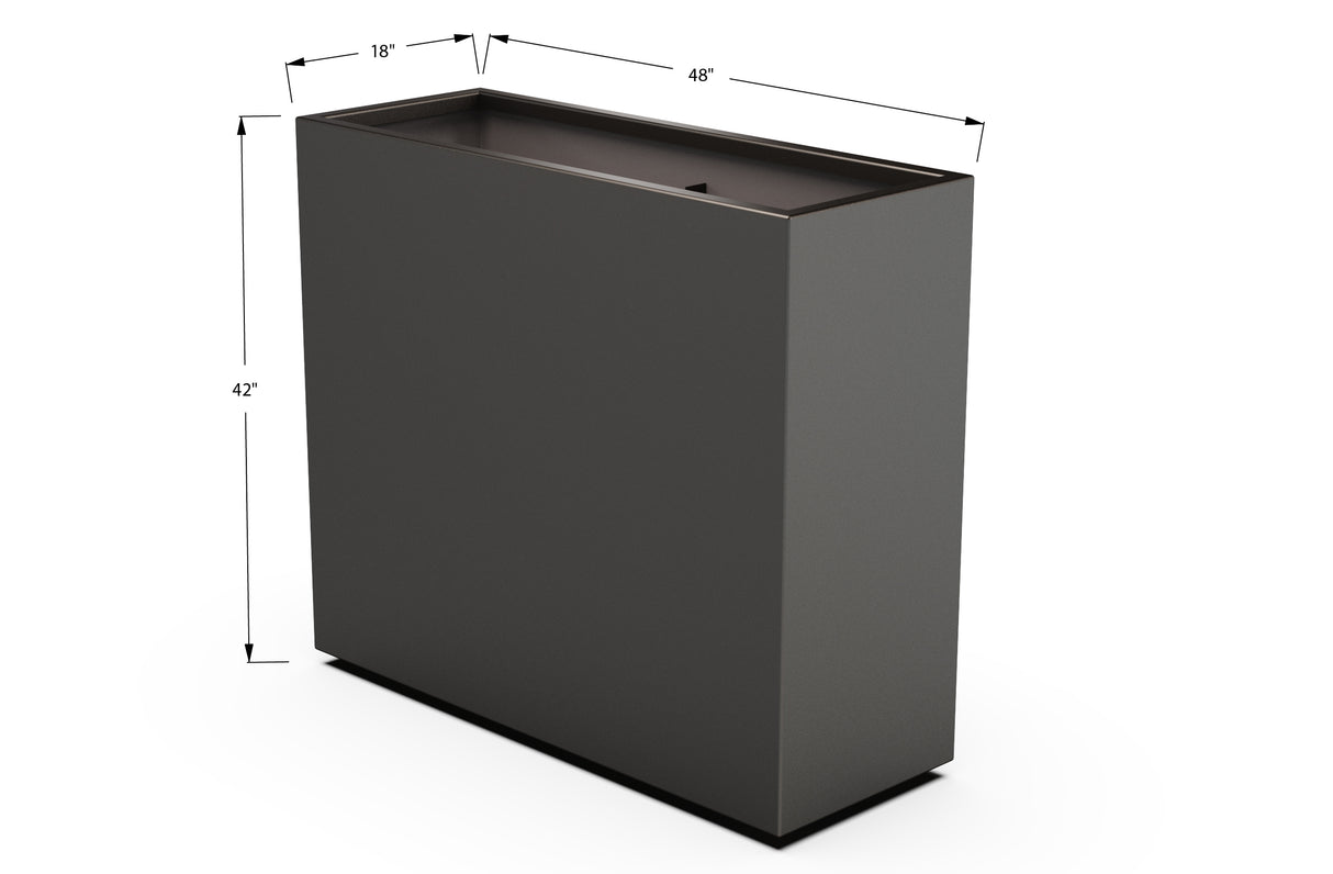 30% OFF Aluminum Rectangular Planter – 60" x 18" x 42"