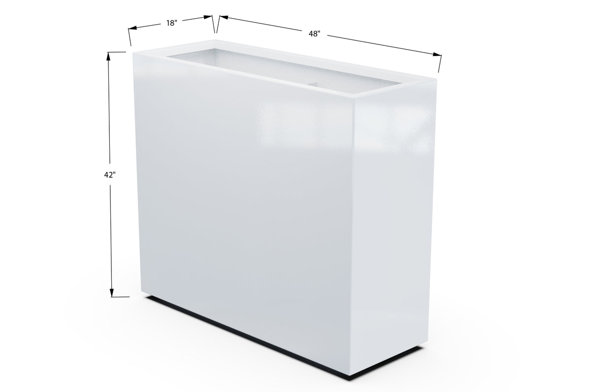30% OFF Aluminum Rectangular Planter – 60" x 18" x 42"