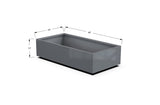 Aluminum Rectangular Outdoor or Indoor Planters - Plantercraft