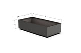 Aluminum Rectangular Planter – 12" to 20" H