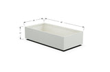 Aluminum Rectangular Planter – 12" to 20" H