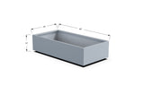 Aluminum Rectangular Planter – 12" to 20" H