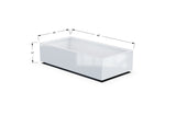 Aluminum Rectangular Planter – 12" to 20" H
