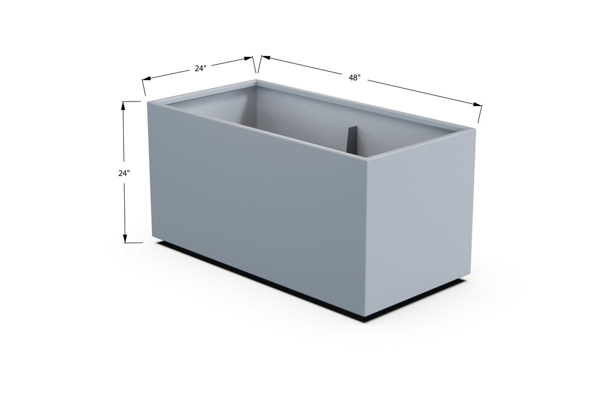 30% OFF Aluminum Rectangular Planter – 84" x 18" x 24"