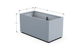 30% OFF Aluminum Rectangular Planter – 84" x 18" x 24"