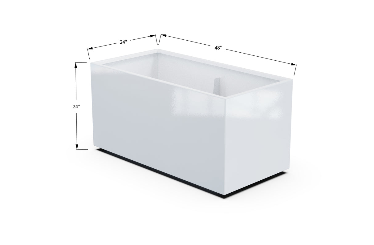 30% OFF Aluminum Rectangular Planter – 84" x 18" x 24"