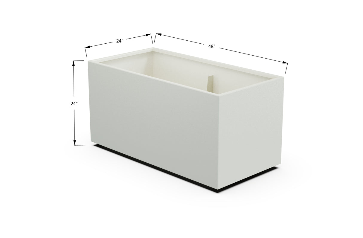 30% OFF Aluminum Rectangular Planter – 84" x 18" x 24"