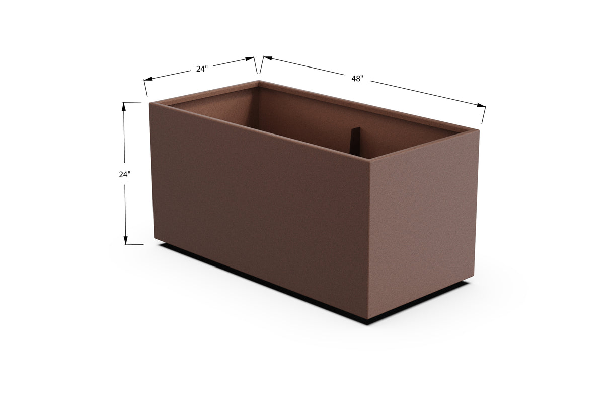 30% OFF Aluminum Rectangular Planter – 84" x 18" x 24"