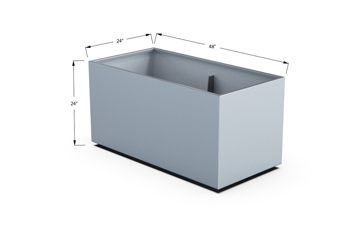 30% OFF Aluminum Rectangular Planter – 84" x 18" x 24"
