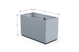 Aluminum Rectangular Planter – 30" Height - Plantercraft