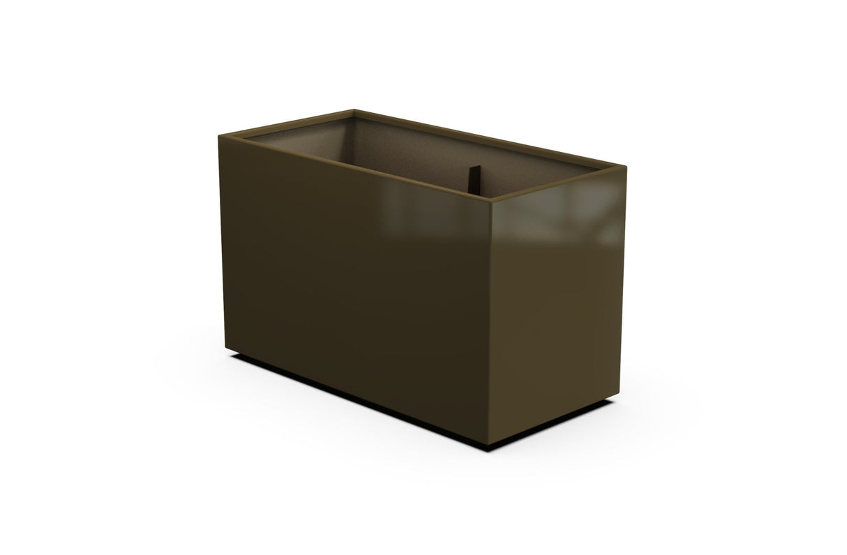 Aluminum Rectangular Planter – 30" Height - Plantercraft