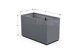 Aluminum Rectangular Planter – 30" Height - Plantercraft