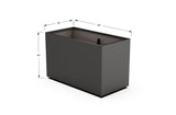 Aluminum Rectangular Planter – 30" Height - Plantercraft