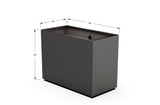 Aluminum Rectangular Planter – 36" Height - Plantercraft
