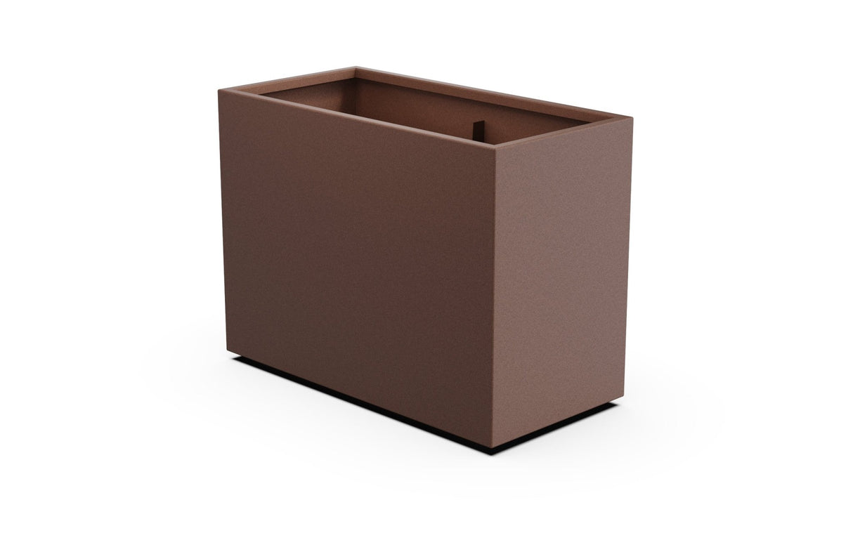 Aluminum Rectangular Planter – 36" Height - Plantercraft