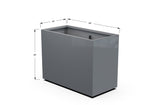 Aluminum Rectangular Planter – 36" Height - Plantercraft