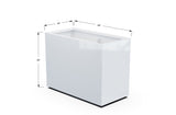 Aluminum Rectangular Planter – 36" Height - Plantercraft