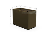 Aluminum Rectangular Planter – 36" H