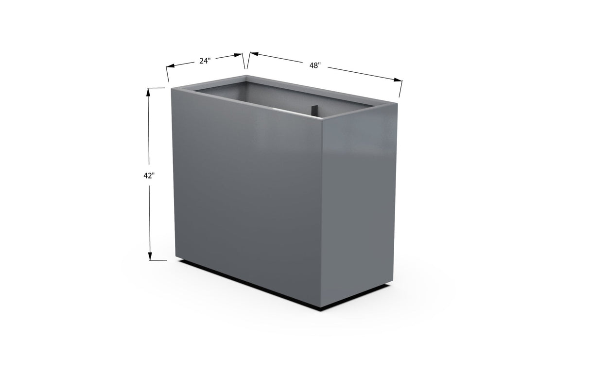 Aluminum Rectangular Planter - Plantercraft