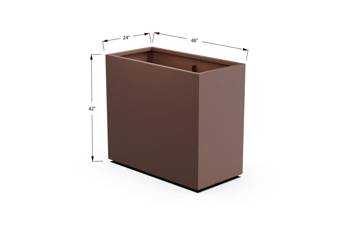 Aluminum Rectangular Planter - Plantercraft
