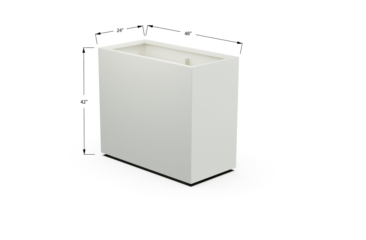 30% OFF Aluminum Rectangular Planter – 60" x 18" x 42"