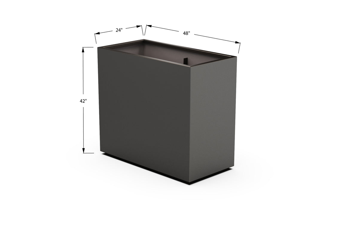 30% OFF Aluminum Rectangular Planter – 60" x 18" x 42"
