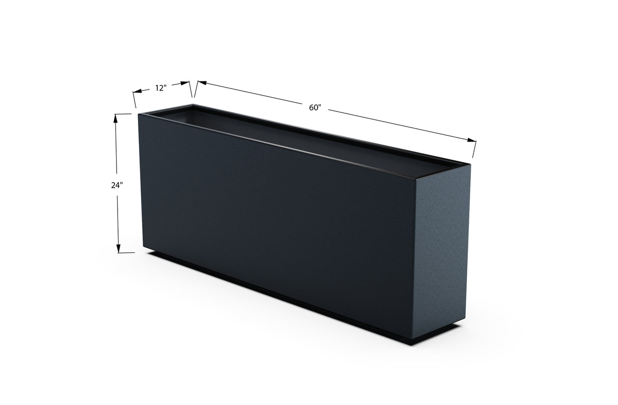 30% OFF Aluminum Rectangular Planter – 84" x 18" x 24"