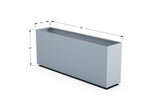30% OFF Aluminum Rectangular Planter – 84" x 18" x 24"