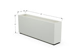 30% OFF Aluminum Rectangular Planter – 84" x 18" x 24"
