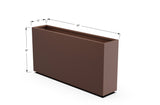 Aluminum Rectangular Planter – 30" Height - Plantercraft