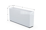 Aluminum Rectangular Planter – 30" Height - Plantercraft