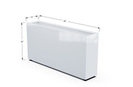 Aluminum Rectangular Planter – 30" Height - Plantercraft
