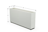 Aluminum Rectangular Planter – 30" H - Plantercraft