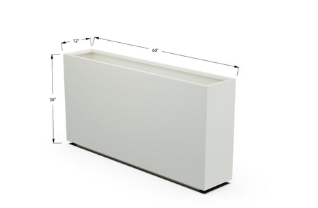 Aluminum Rectangular Planter – 30" H - Plantercraft