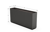 Aluminum Rectangular Planter – 30" Height - Plantercraft