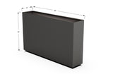 Aluminum Rectangular Planter – 36" H