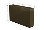 Aluminum Rectangular Planter – 36" H - Plantercraft