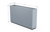 Aluminum Rectangular Planter – 36" H