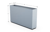 Aluminum Rectangular Planter – 36" Height - Plantercraft