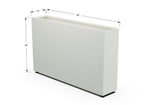 Aluminum Rectangular Planter – 36" Height - Plantercraft