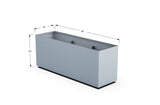 High Aluminum Rectangular Planter - Plantercraft