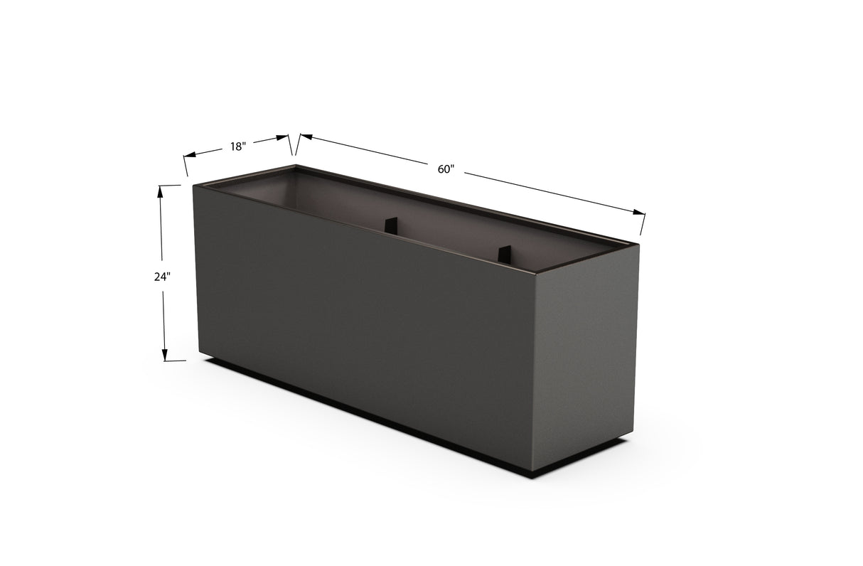 30% OFF Aluminum Rectangular Planter – 84" x 18" x 24"