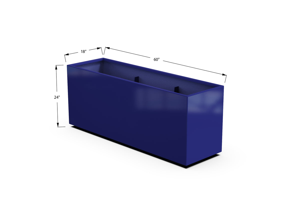 30% OFF Aluminum Rectangular Planter – 84" x 18" x 24"