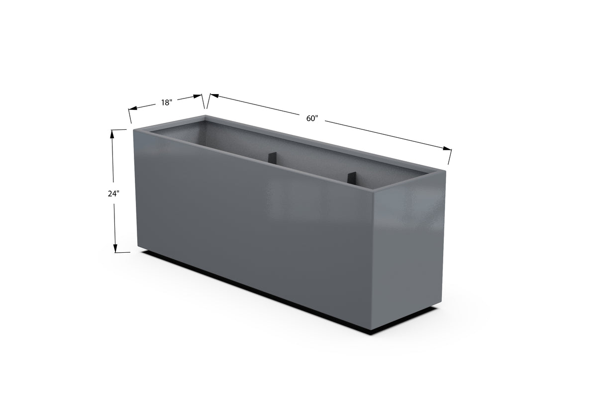 30% OFF Aluminum Rectangular Planter – 84" x 18" x 24"