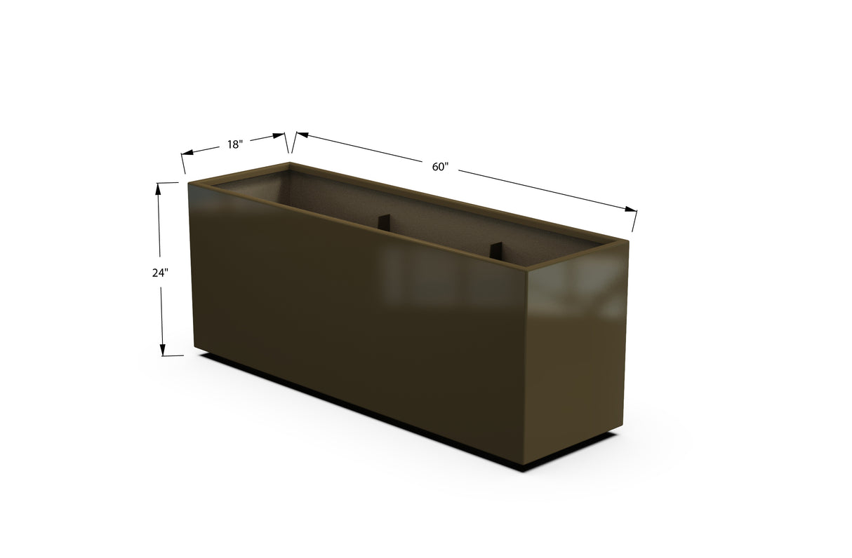 30% OFF Aluminum Rectangular Planter – 84" x 18" x 24"