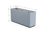 Aluminum Rectangular Planter – 30" Height - Plantercraft