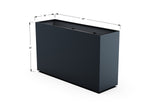 Aluminum Rectangular Planter – 36" H
